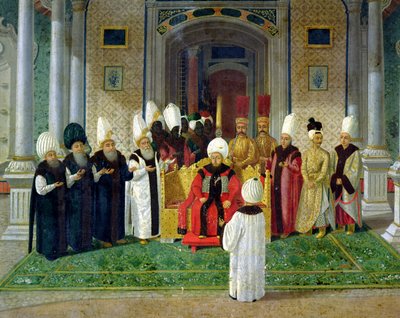 Réception à la cour du sultan Selim III (1761-1807) - Turkish School